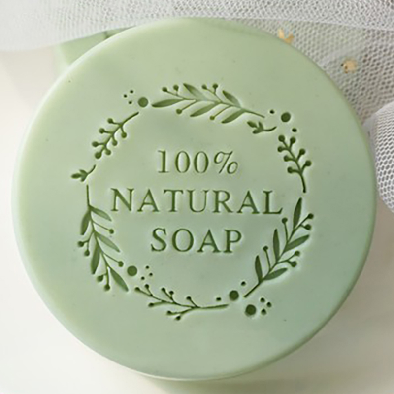 Soap Making Business - สบู่ธรรมชาติ100% ดอกไม้จดหมายรอบรูปแบบอะคริลิคแสตมป์ที่กำหนดเองสำหรับทำสบู่ Chapter Handmade ซีลเครื่องมืออุปกรณ์