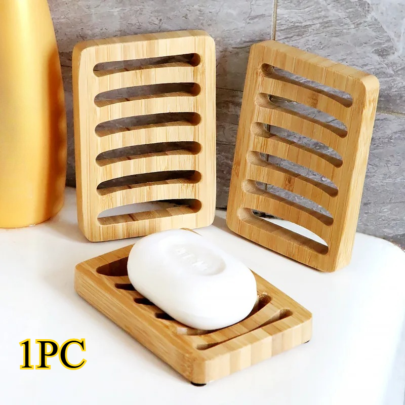Soap Making Tutorial - ถาดใส่สบู่ไม้ไผ่ ป้องกันเชื้อรา พร้อมที่ระบายน้ำ กล่องใส่สบู่ไม้ไผ่ธรรมชาติ อุปกรณ์อาบน้ำ ที่วางสบู่