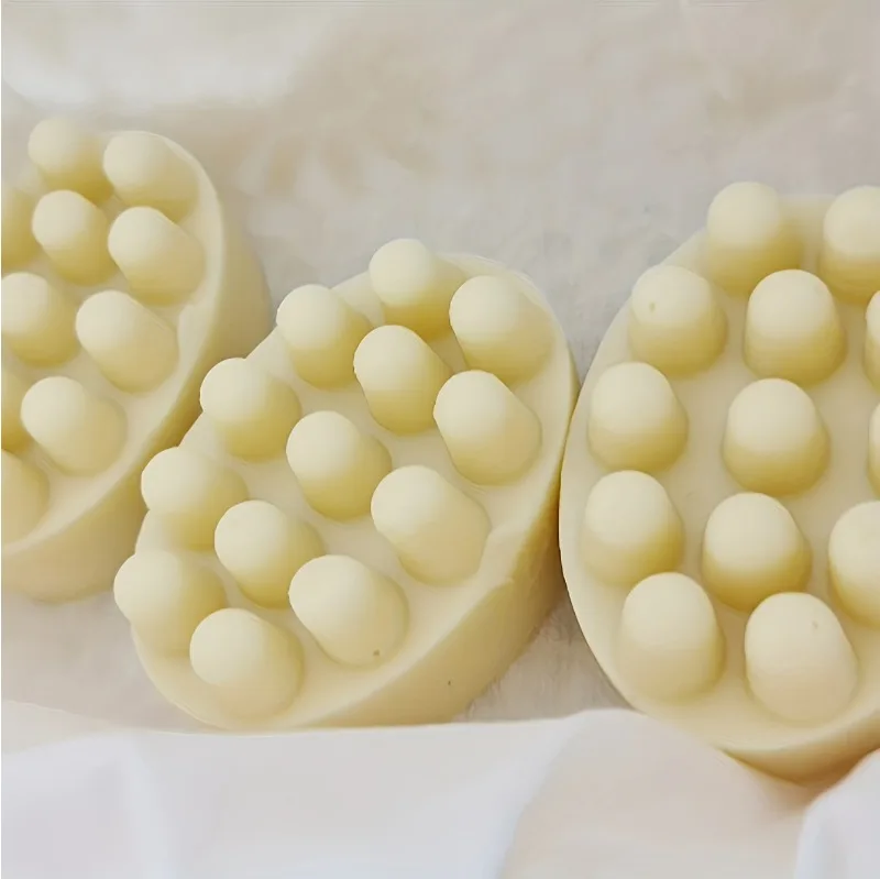 Soap Making Gel - 1/3PCS-3D แม่พิมพ์สบู่ซิลิโคนทำมือ 3 มิติ สำหรับทำบาร์นวดบำบัด อุปกรณ์ทำแม่พิมพ์