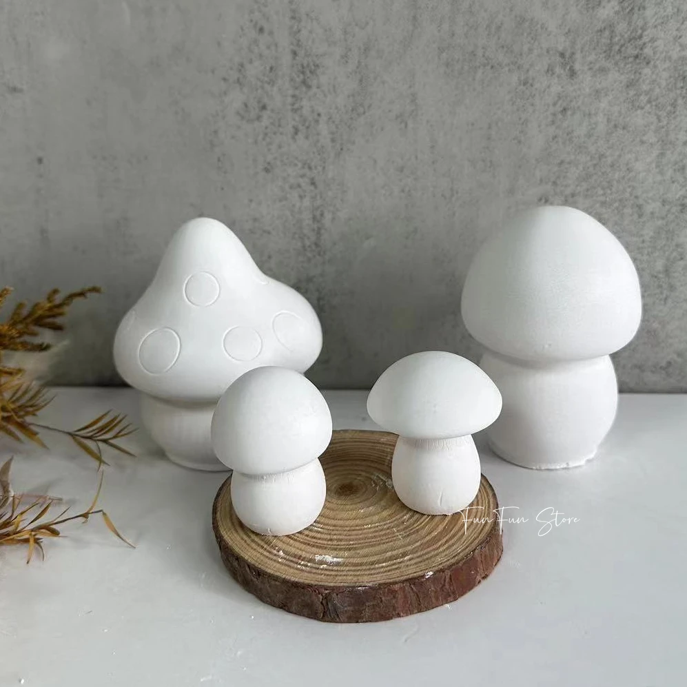 Soap Making Business - 3D เห็ดเทียนแม่พิมพ์ซิลิโคนคริสตัลเรซิ่นอีพ็อกซี่หล่อยิปซั่มแม่พิมพ์ DIY Handmade เทียนหอมสบู่เค้กทําเครื่องมือ