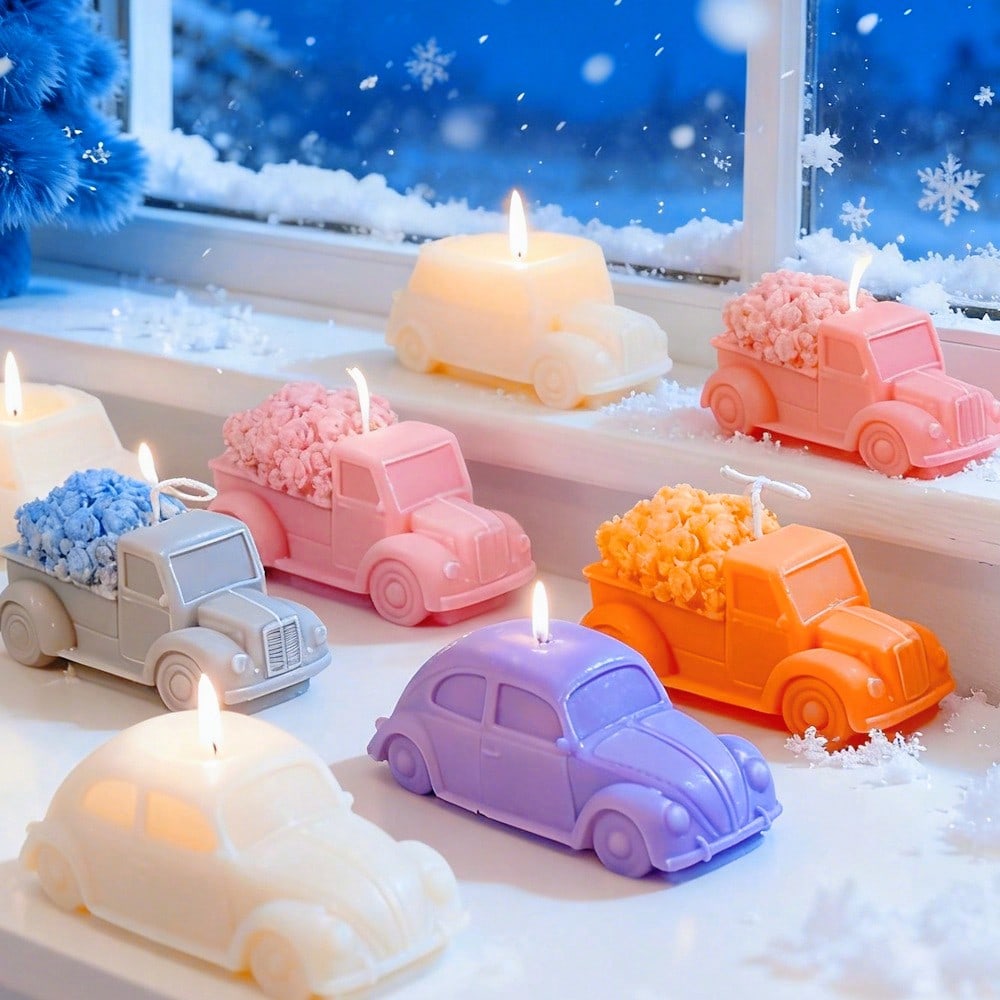 Soap Making Business - แม่พิมพ์เทียนซิลิโคนรูปรถยนต์หลากหลายสไตล์ แม่พิมพ์สบู่รูปรถยนต์ แม่พิมพ์เรซิ่น แม่พิมพ์ยิปซั่ม อุปกรณ์ทำของขวัญ DIY