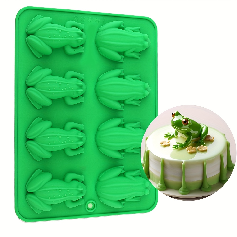 Soap Making Business - แม่พิมพ์เค้กซิลิโคน 1 ชิ้น รูปทรงกบและคางคก เหมาะสำหรับทำขนม ตกแต่งเค้ก
