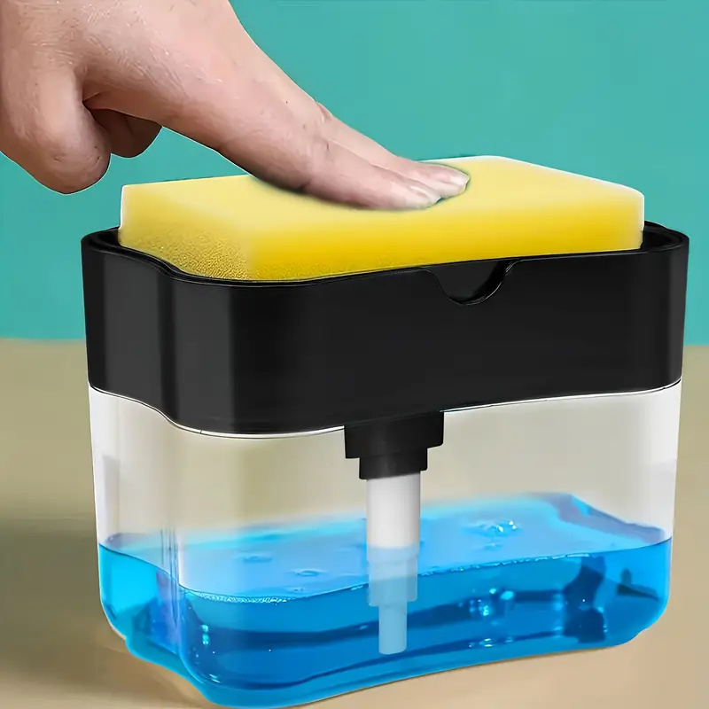 Soap Making Tutorial - เครื่องจ่ายสบู่อัตโนมัติ 1/2 ชิ้น พร้อมที่วางฟองน้ำ ขวดกดสำหรับน้ำยาล้างจาน พร้อมฟองน้ำเช็ดทำความสะอาด