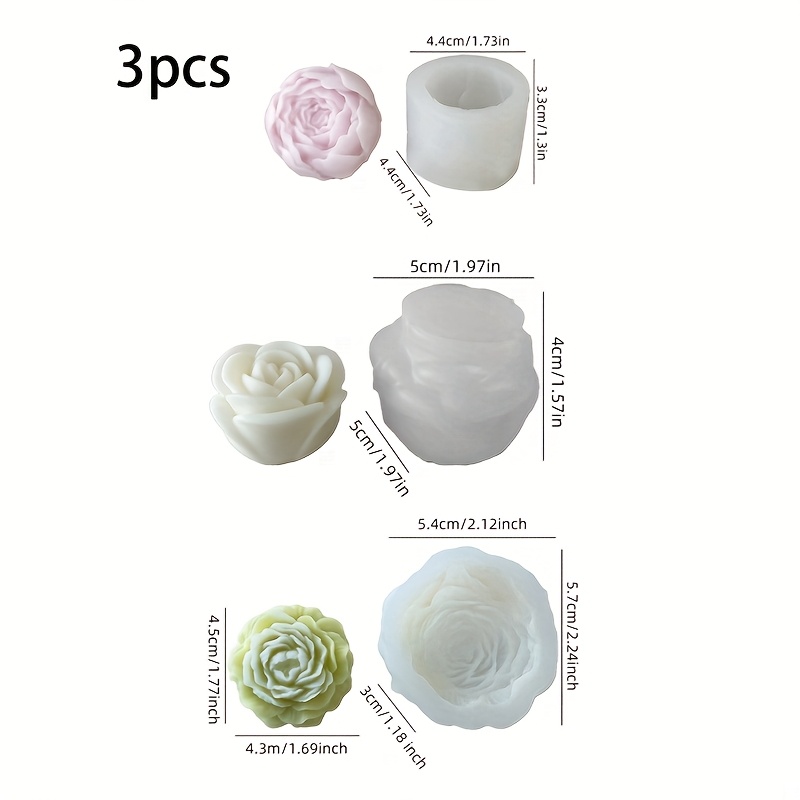 แม่พิมพ์เทียนซิลิโคนลายดอกไม้  - Soap Making Gel บทวิจารณ์และราคา