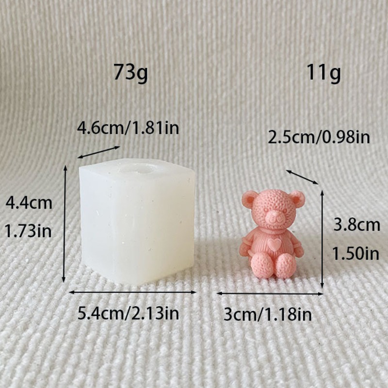 Mini Love Bear เทียนแม่พิมพ์ซิ - Soap Making Business บทวิจารณ์และราคา