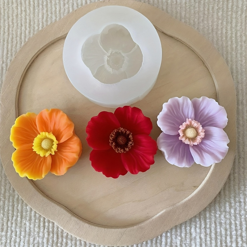 แม่พิมพ์ซิลิโคนรูปดอกไม้ 3 ดอก - Soap Making Liquid บทวิจารณ์และราคา