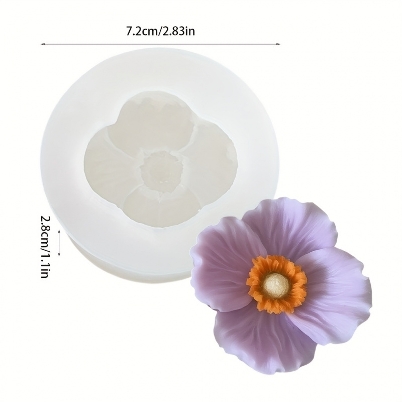 แม่พิมพ์ซิลิโคนรูปดอกไม้ 3 ดอก - Soap Making Liquid บทวิจารณ์และราคา