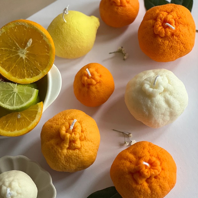 แม่พิมพ์เทียนรูปผลไม้สีส้ม DIY - Soap Making Gel บทวิจารณ์และราคา