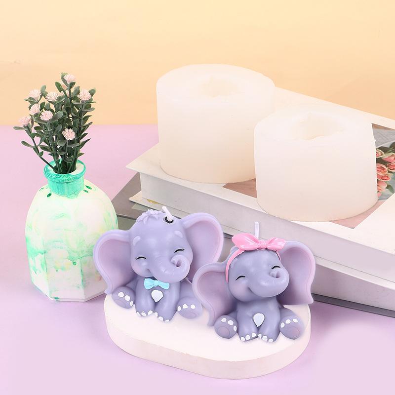 แม่พิมพ์เทียนซิลิโคนรูปช้าง 3  - Soap Making Party บทวิจารณ์และราคา