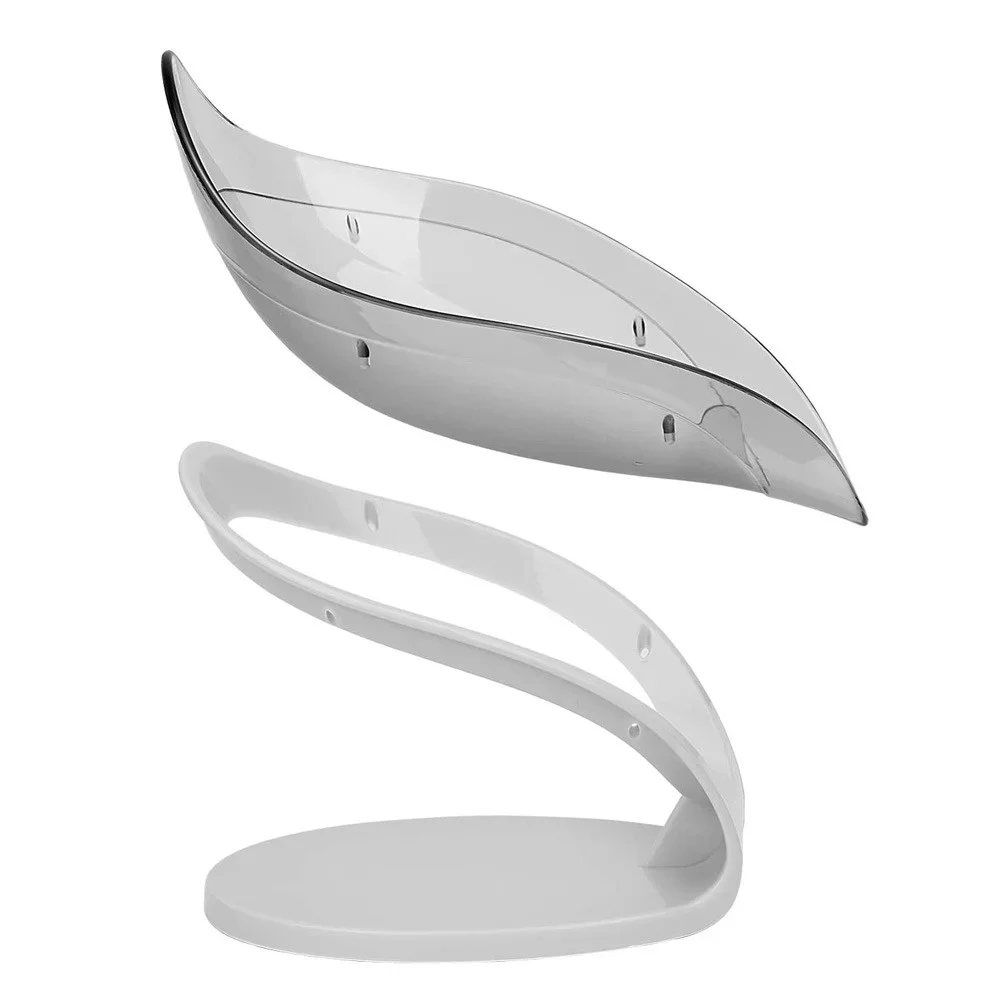 ที่วางสบู่รูปใบไม้พร้อมที่ยึดแ - Soap Dish Draining บทวิจารณ์และราคา