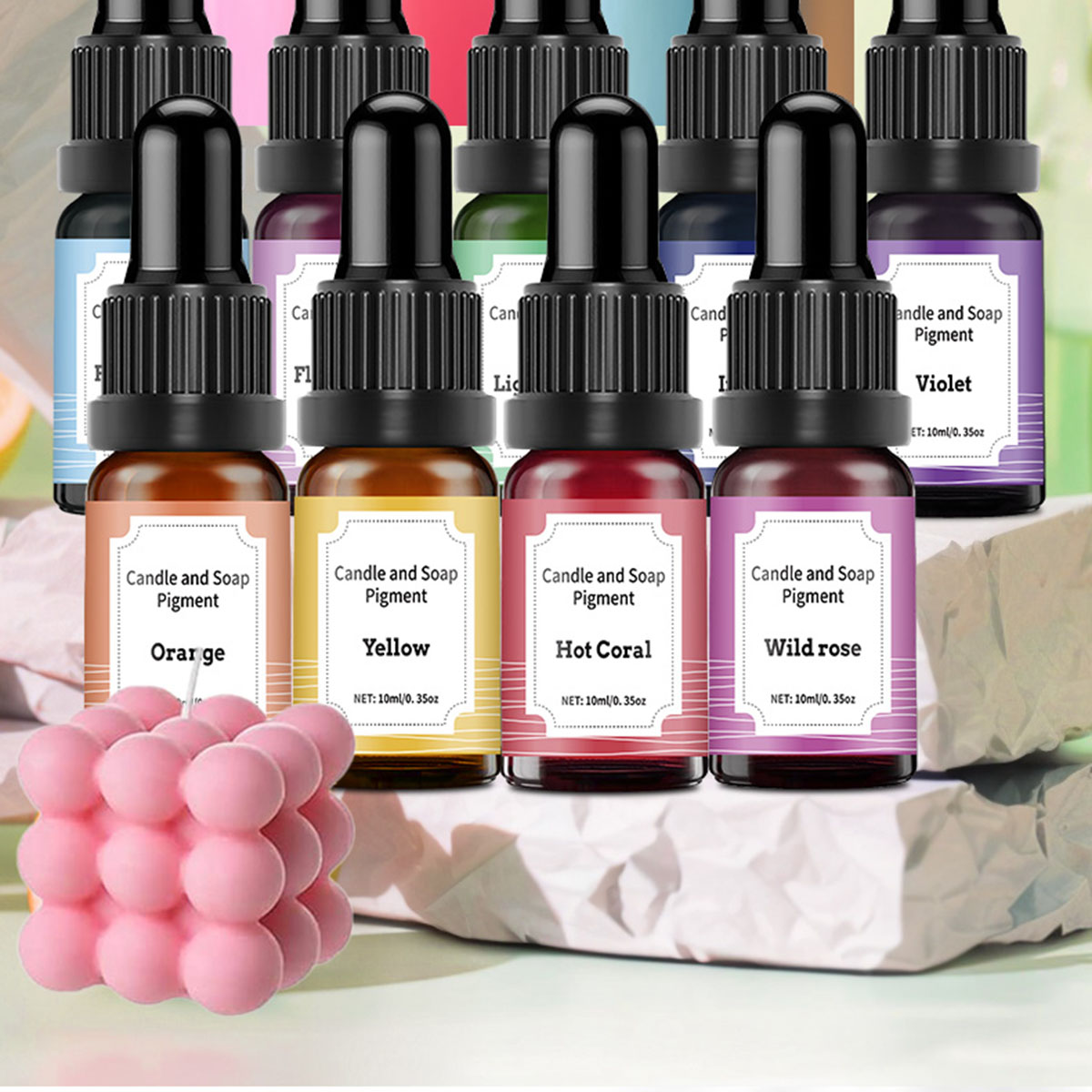 สีผสมเทียน 36 สี ขนาด 10 มล. ส - Soap Making Liquid บทวิจารณ์และราคา