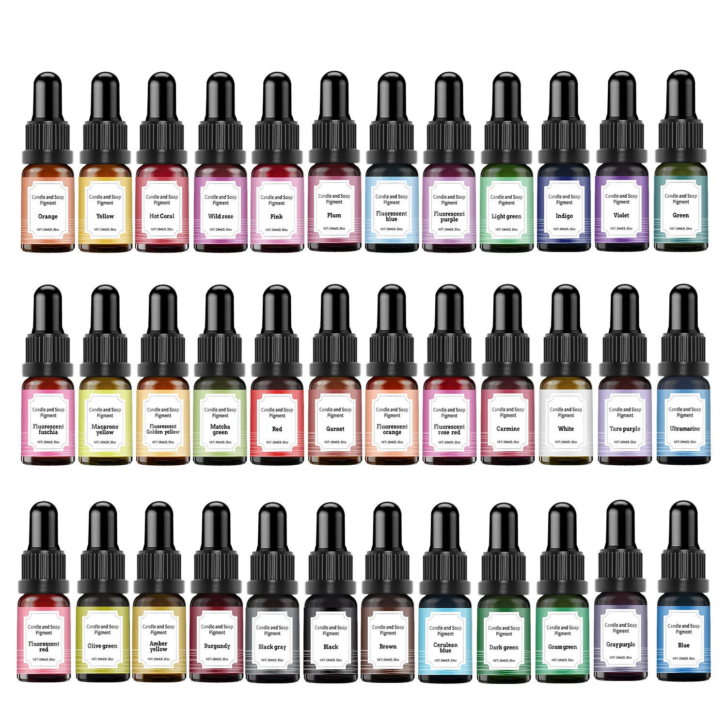 สีผสมเทียน 36 สี ขนาด 10 มล. ส - Soap Making Liquid บทวิจารณ์และราคา