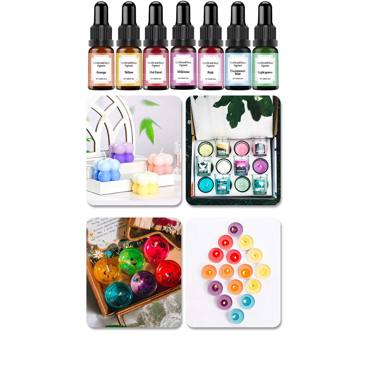 สีผสมเทียน 36 สี ขนาด 10 มล. ส - Soap Making Liquid บทวิจารณ์และราคา