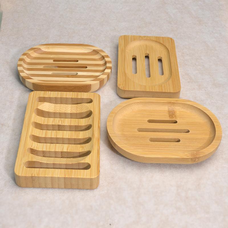 จานวางสบู่ไม้ไผ่ธรรมชาติ 1 ชิ้ - Soap Dish Draining บทวิจารณ์และราคา