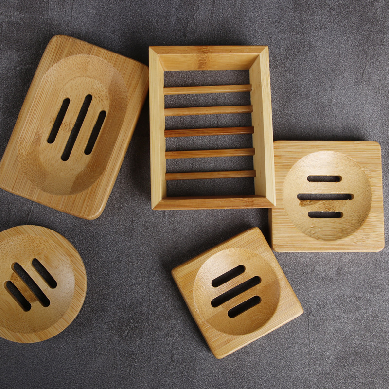 กล่องสบู่ไม้ไผ่ 1 ชิ้น ที่วางส - Soap Dish Draining บทวิจารณ์และราคา