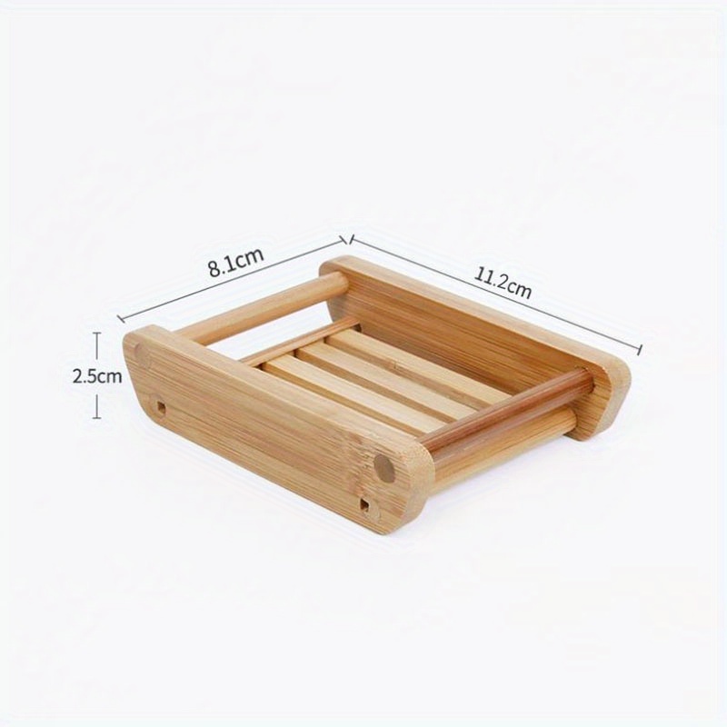 กล่องสบู่ไม้ไผ่ 1 ชิ้น ที่วางส - Soap Dish Draining บทวิจารณ์และราคา