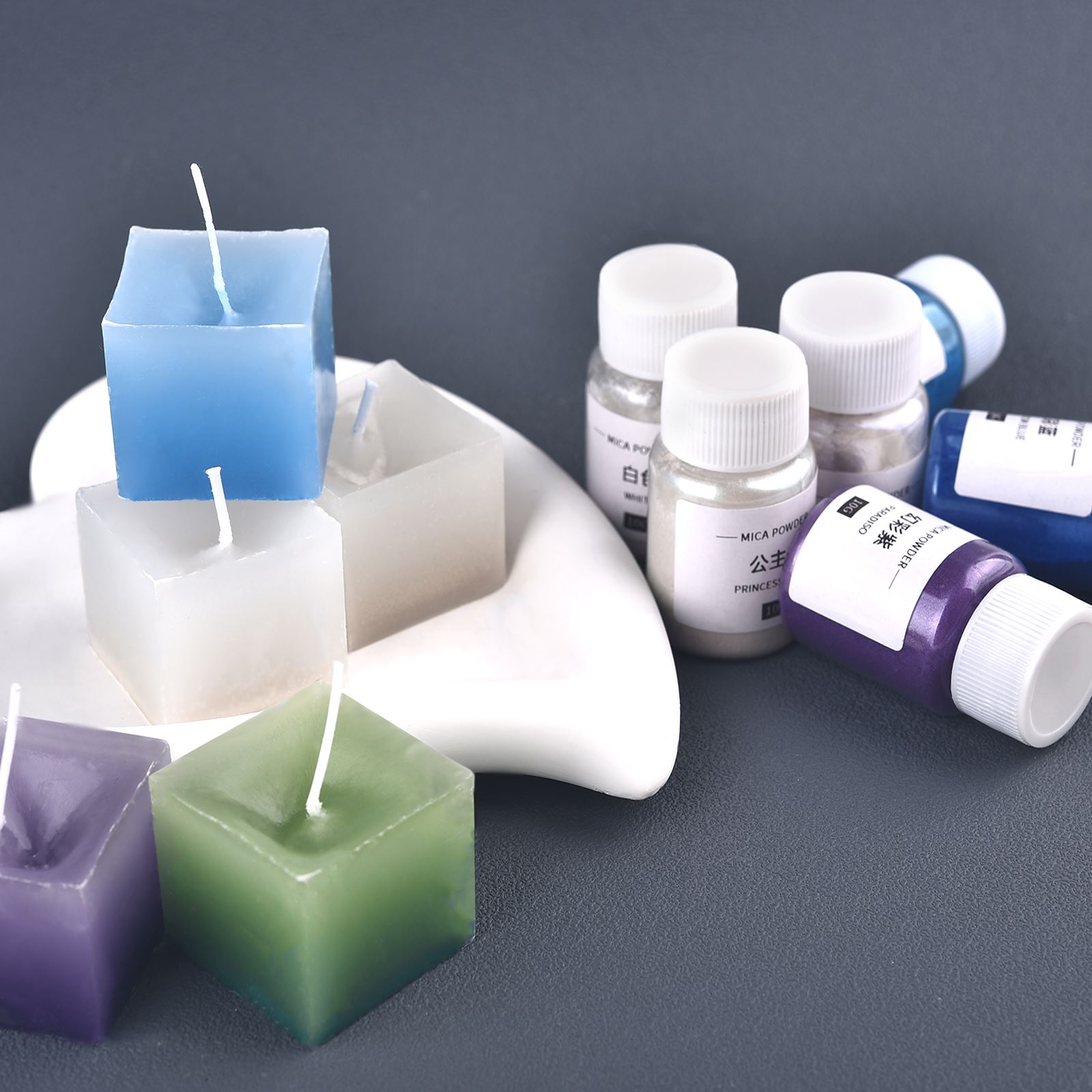 10กรัมผงสีประกายมุกผงเรซินสีย้ - Soap Making Tutorial บทวิจารณ์และราคา