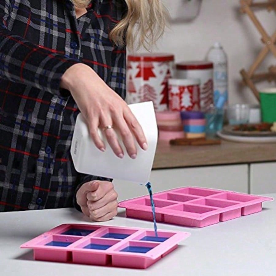 1-2 แพ็ค แม่พิมพ์ซิลิโคน DIY 6 - Soap Making Party บทวิจารณ์และราคา