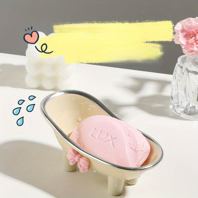 ที่วางสบู่พลาสติกน่ารักสำหรับห - Soap Dish Draining บทวิจารณ์และราคา