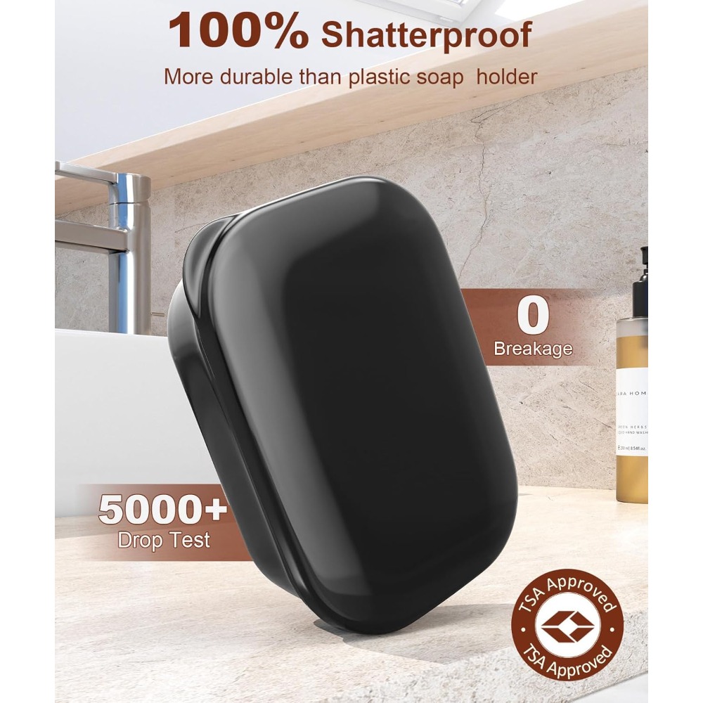 ภาชนะใส่สบู่กันรั่วพร้อมฝาปิดแ - Soap Dish Draining บทวิจารณ์และราคา