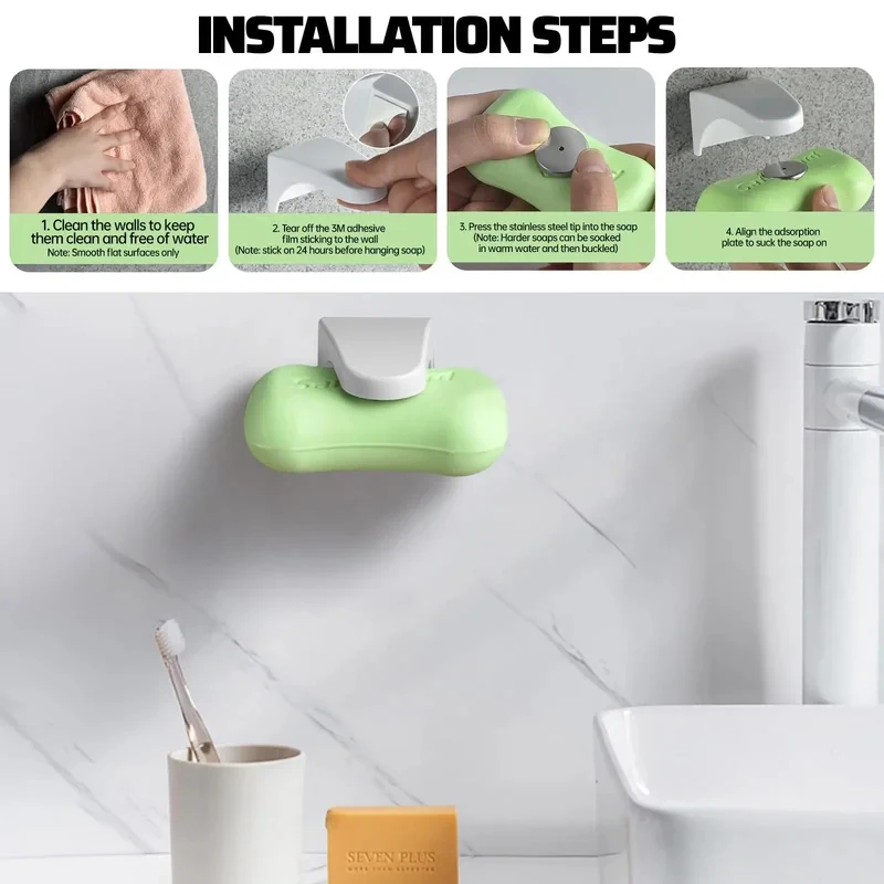 ที่วางสบู่แม่เหล็ก กล่องใส่สบู - Soap Dish Draining บทวิจารณ์และราคา